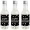 Big Dot of Happiness Adult Happy Birthday - Gold - Mini Wine & Champagne Bottle Label Stickers - Birthday Party Favor Gift for Women & Men - Set of 16
